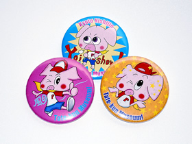 画像：プ～ちゃん 缶バッジ